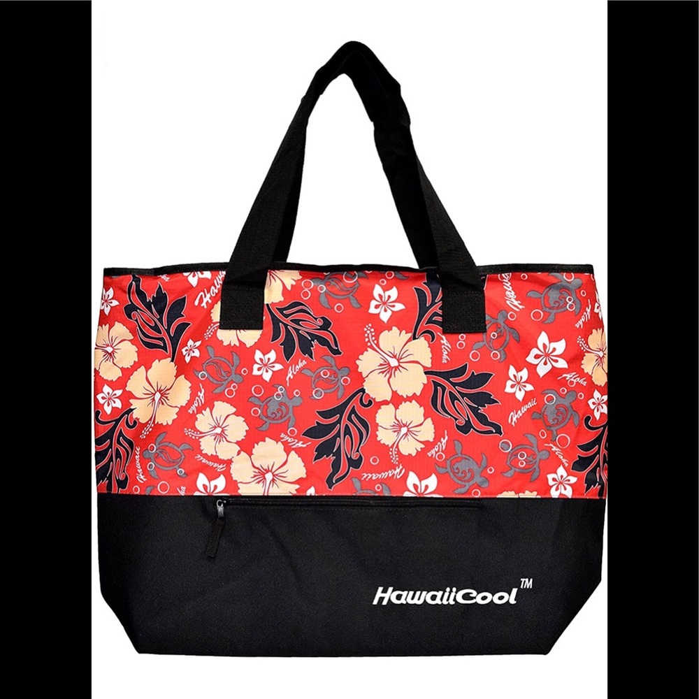 NWT Hawaiian Print Large Insulated Cooler Tote Bag